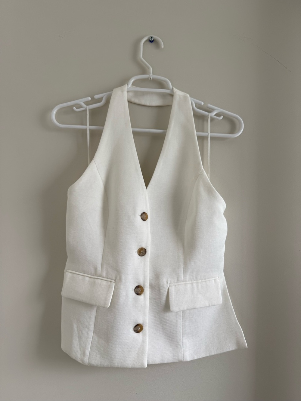 Zara Open Back Halter Vest- NWOT